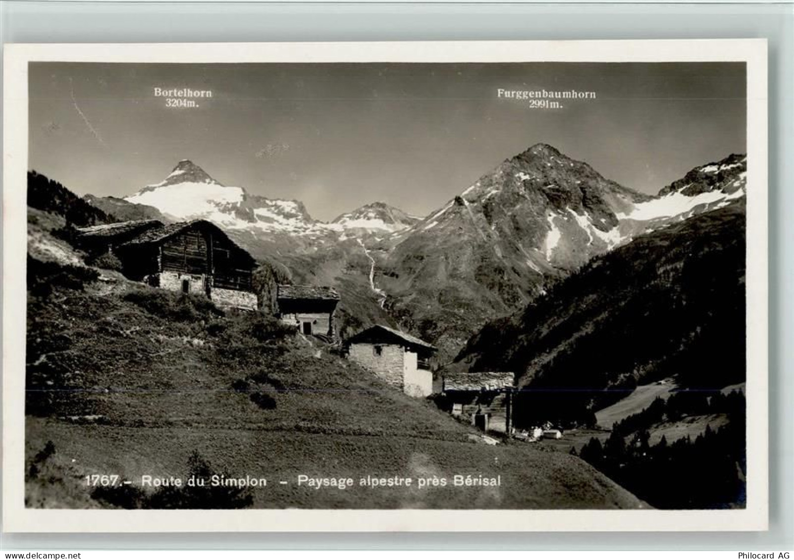 3907 Simplon Dorf - Route du Simplon Paysage alpestre près Bortelhorn Fu... - 11060249