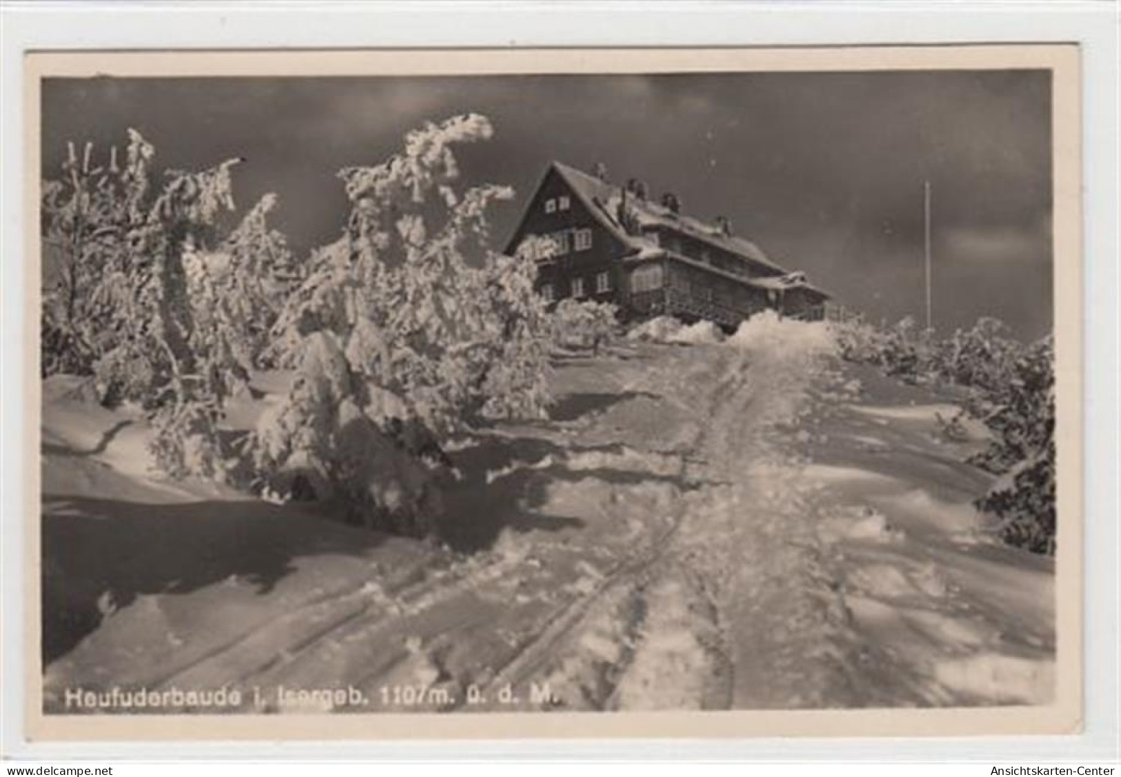 39075078 - Heufuderbaude / Stóg Izerski - Kreis Loewenberg / Lwówek Slaski im Isergebirge. Baude im Winter gelaufen 194