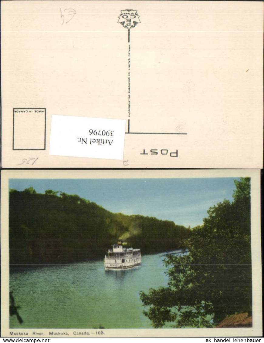 390796,Canada Ontario Muskoka River Fluss Dampfer Schiff