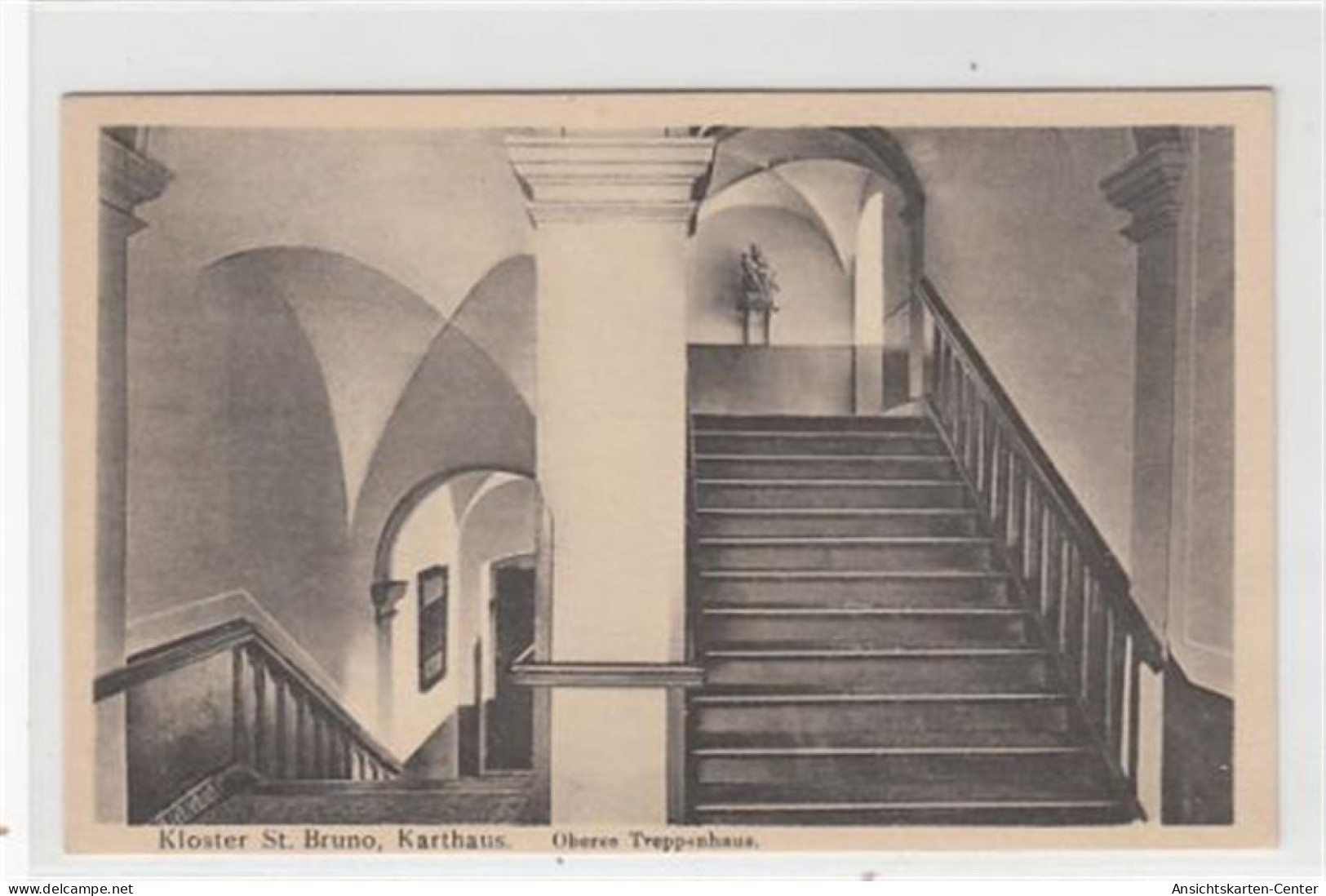 39091293 - Konz-Karthaus. obere Treppenhaus im Kloster St. Bruno ungelaufen  Gute Erhaltung.