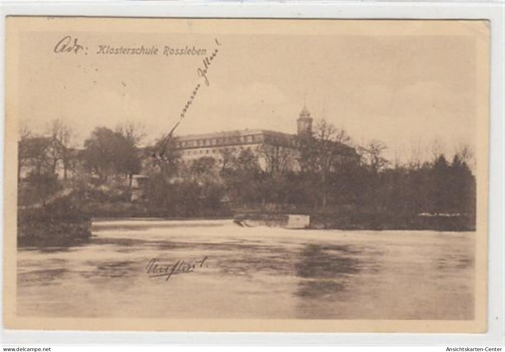 39096137 - Rossleben. Klosterschule gelaufen, 1910 kleiner Knick oben rechts, leicht fleckig, sonst gut erhalten