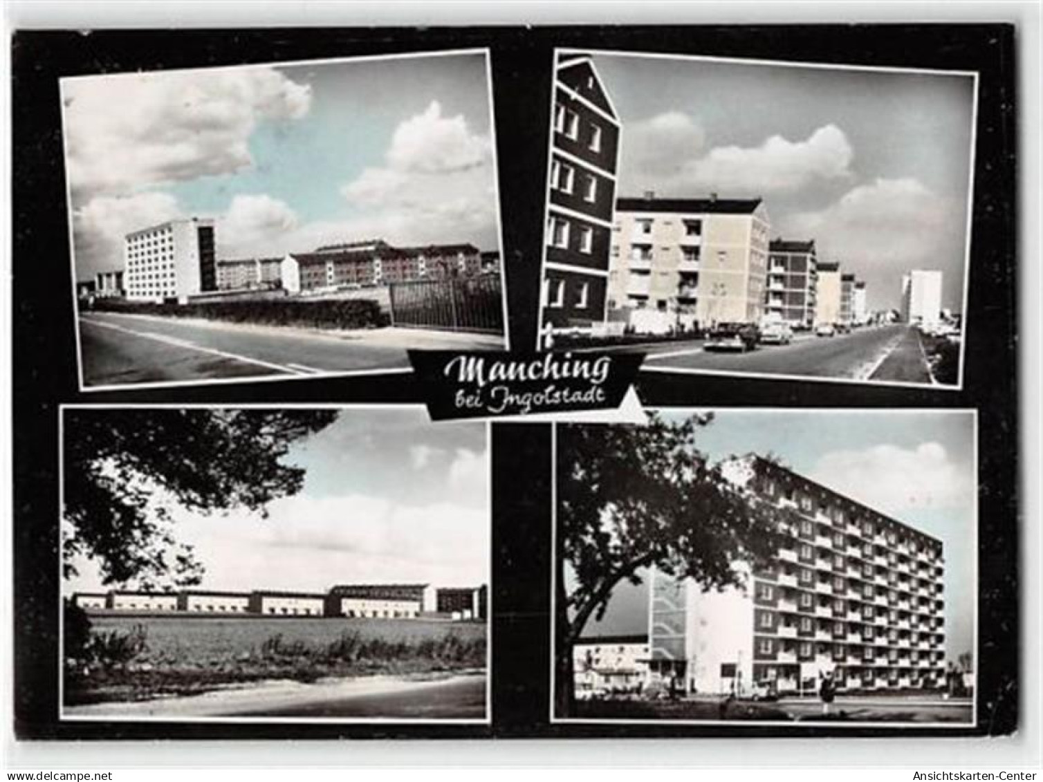 39114359 - Manching bei Ingolstadt. Neue Wohnbloecke gelaufen kleiner Knick unten rechts, leichter Stempeldurchdruck, s