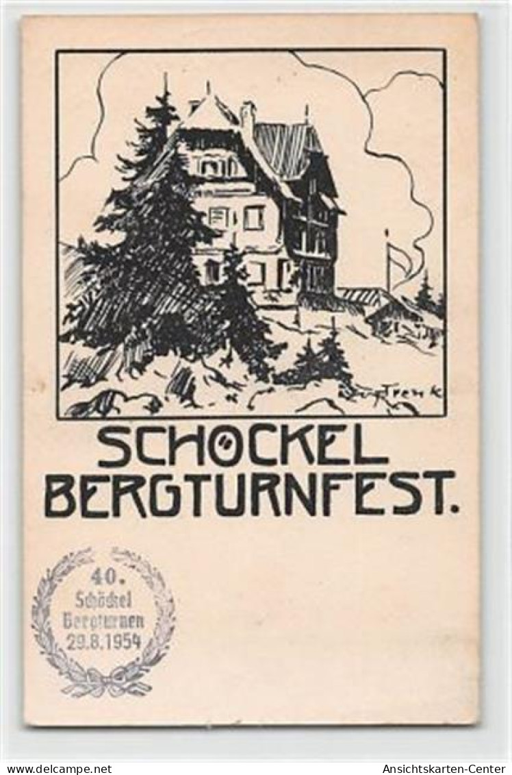 39122644 - Kuenstlerkarte Schoeckel Bergturnfest bei St. Radegund ungelaufen  Gute Erhaltung.