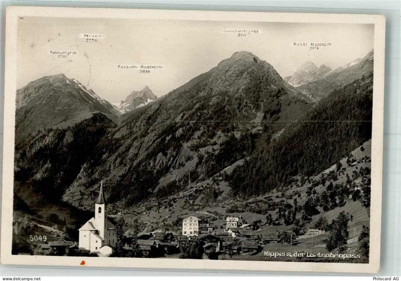 3917 Kippel Foto AK Loetscherpass - 38192201