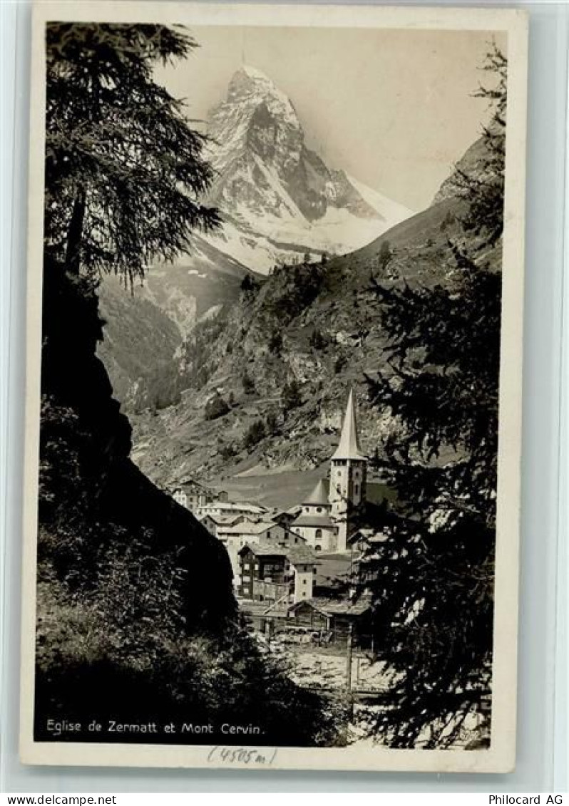 3920 Zermatt - Eglise de Zermatt et Mont Cerwin - 10156599