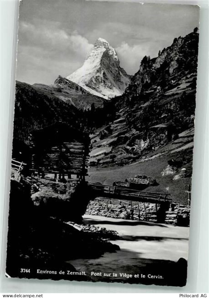 3920 Zermatt - Holzbrücke über die Viège Cervin - 39693053
