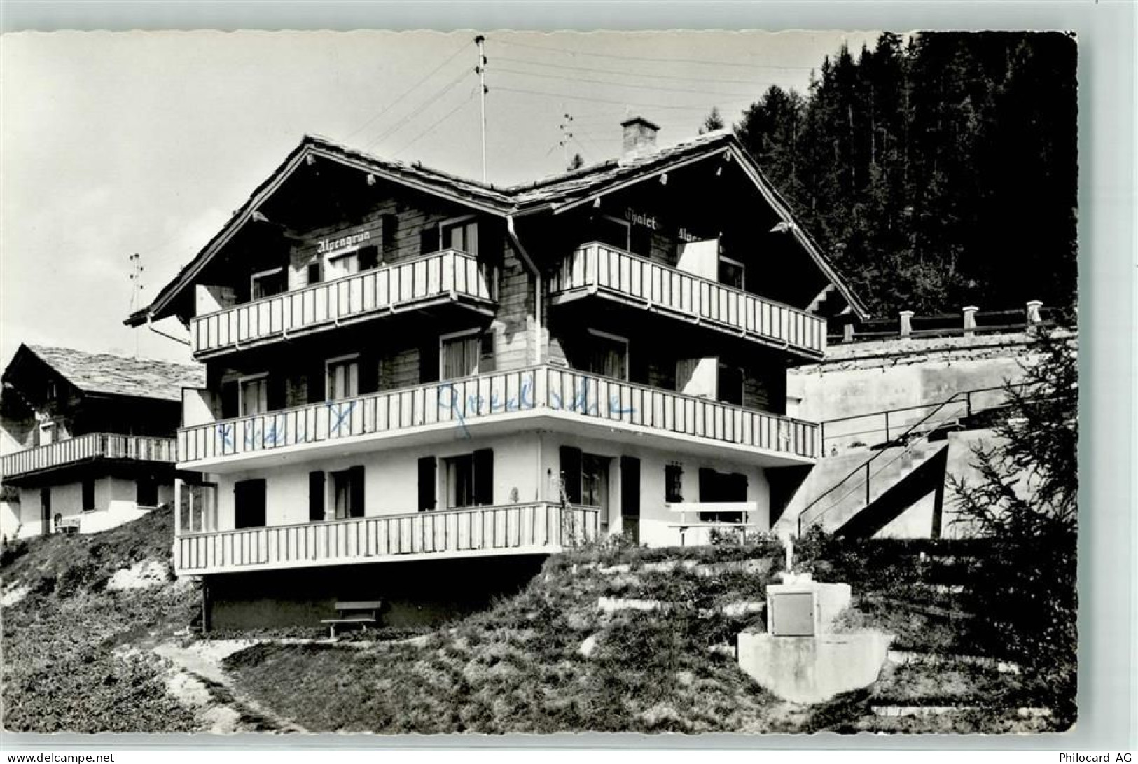 3925 Grächen Foto AK Pension Chalet Alpengrün - 10686897