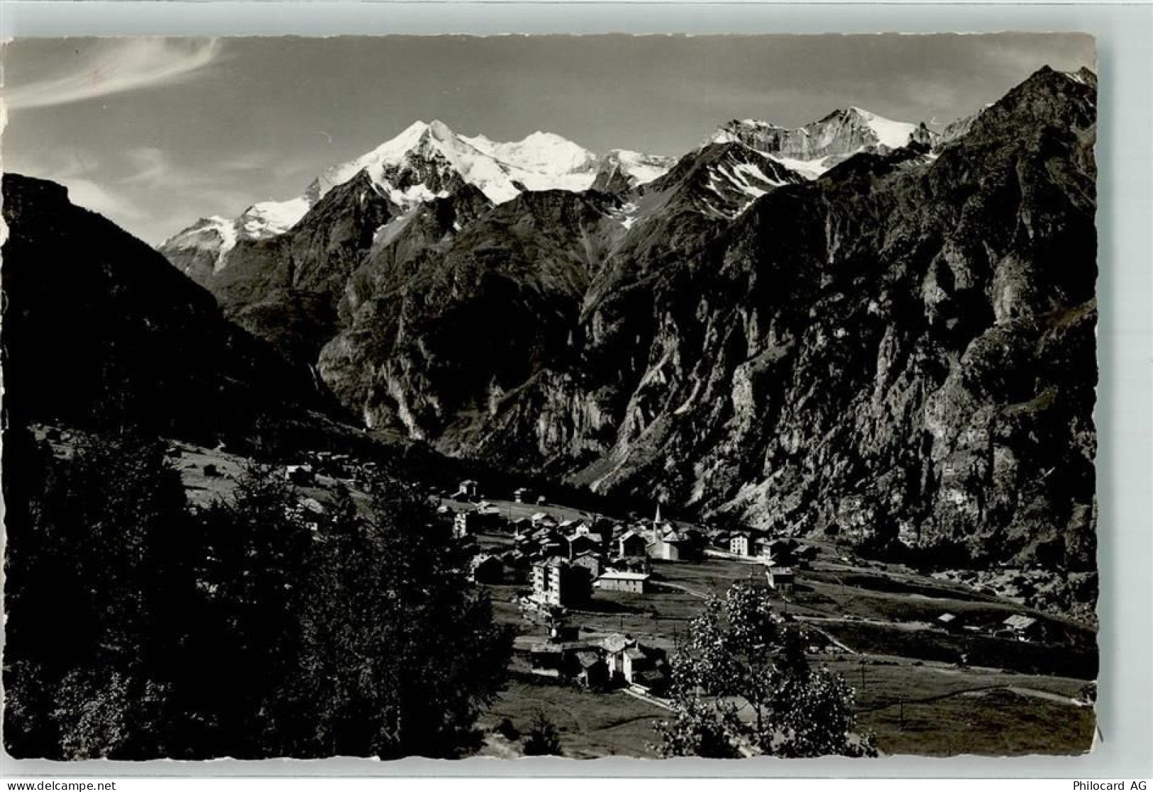 3925 Grächen Foto AK Weisshhorn Brunegghorn Foto Gyger Nachgebührstempel... - 39699198