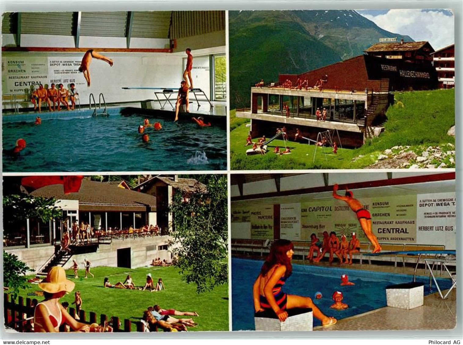 3925 Grächen - Hallenschwimmbad Hotel Bellevue Restaurant Walliser Spych... - 10404614