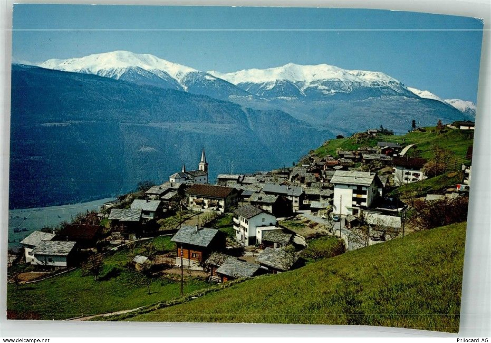 3938 Ausserberg 1975 Foto AK Lötschbergrampe - 38255914
