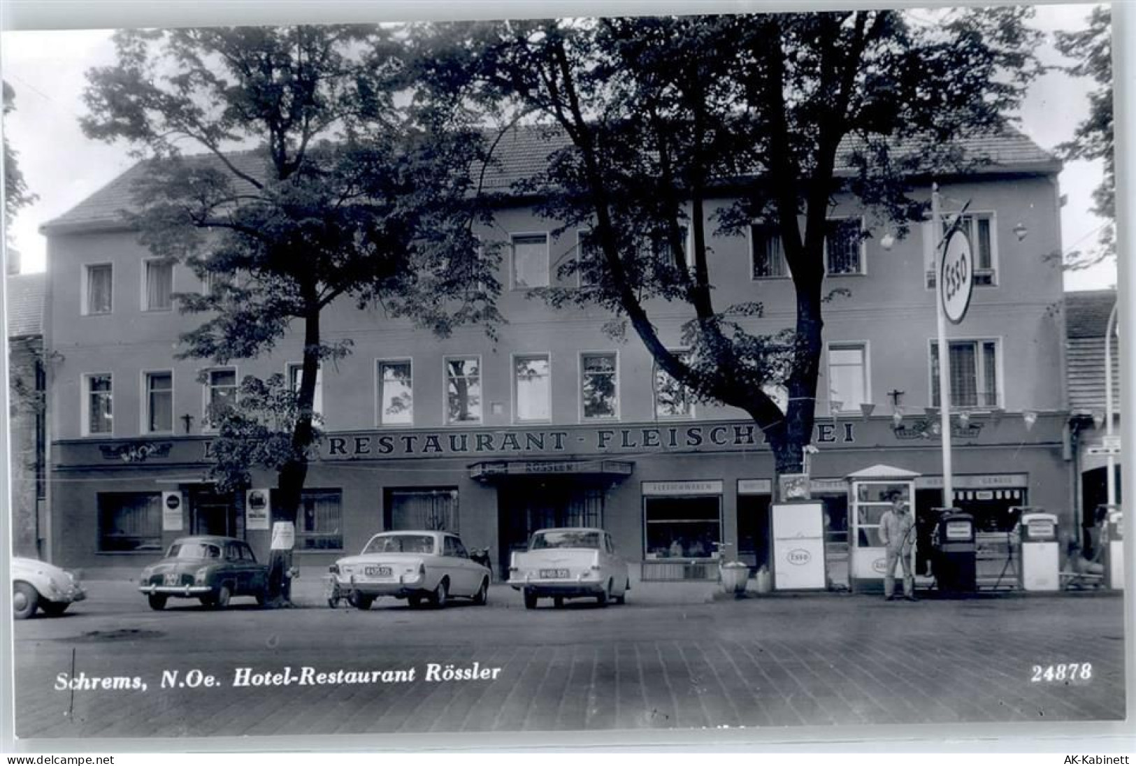 3943 Schrems - Hotel, Restaurant Rössler, Tankstelle, Auto - 50992795
