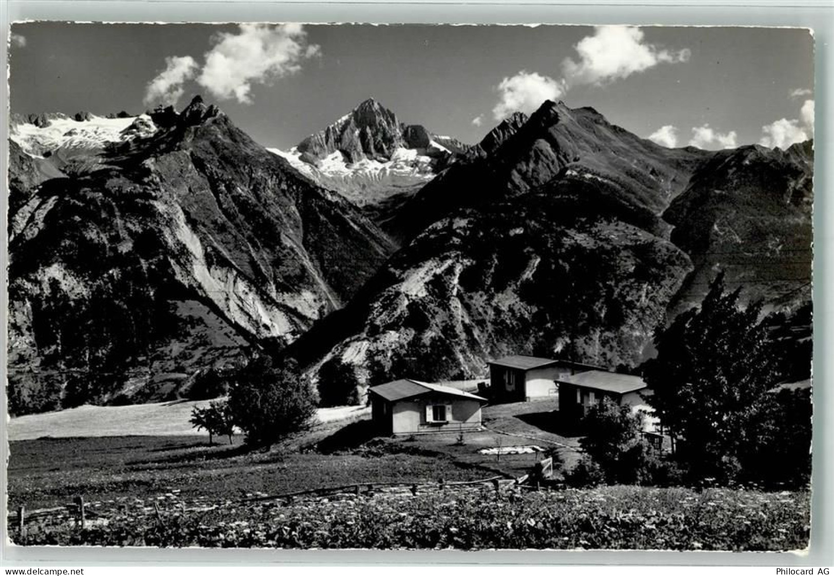3944 Unterbäch VS Foto AK Chalet der Metallarbeiter Bietschhorn - 39699192