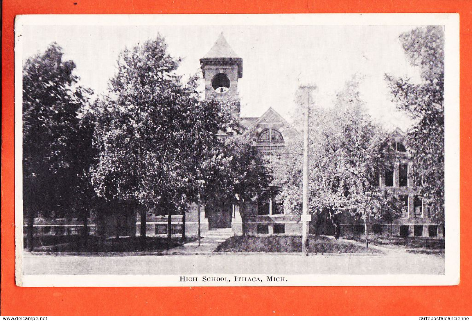 39449 ️ Rare  ITHACA  MI - Michigan USA ◉ Hight School 1910s ◉ PAULDING Ohio