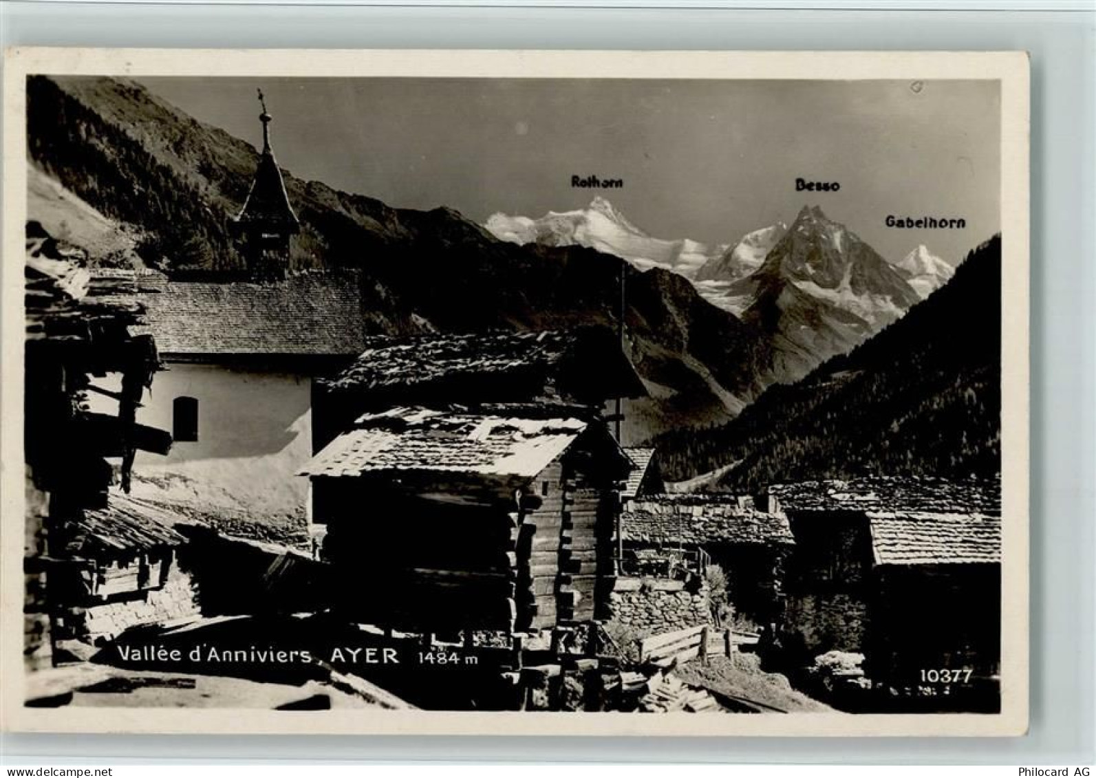 3961 Ayer Mottec - Vallee dAnniviers Rothorn Besso Gabelhorn - 11084737