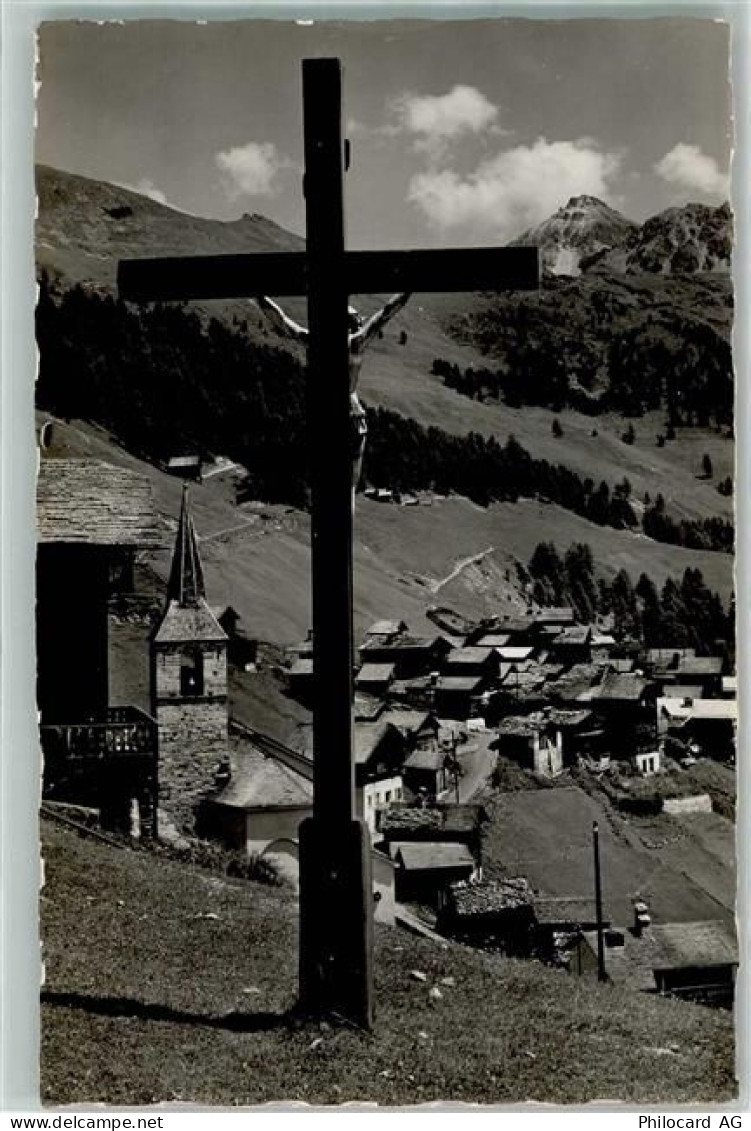 3961 Chandolin Gebrauchsspuren Bella Tola Kapelle Kreuz - 10583150