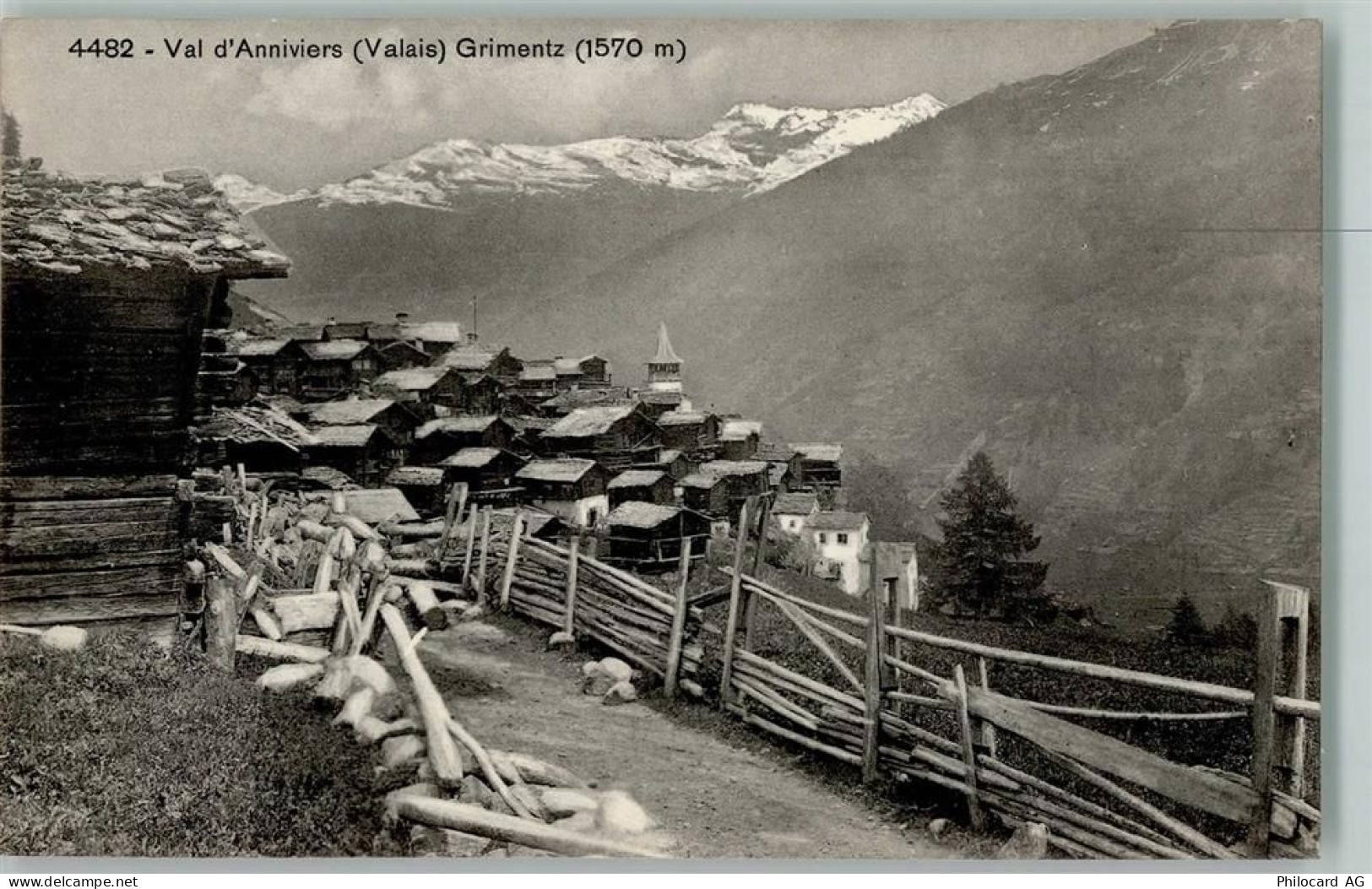 3961 Grimentz - Teilansicht, Verlag Burgy Nr. 4482 - 13070365