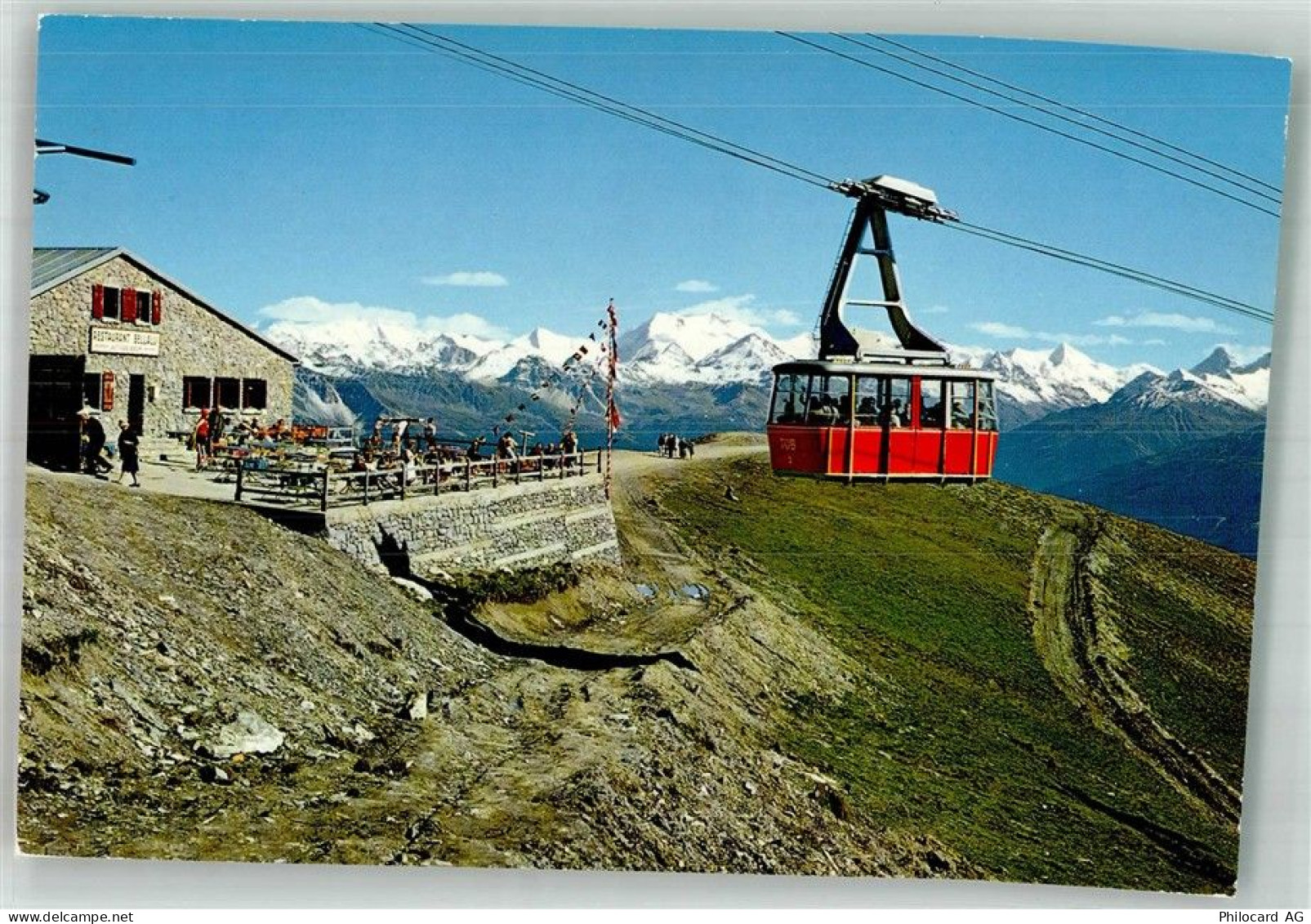 3963 Montana Foto AK Seilbahn Gasthaus de Bella -Lui Crans-Montana - 38255816