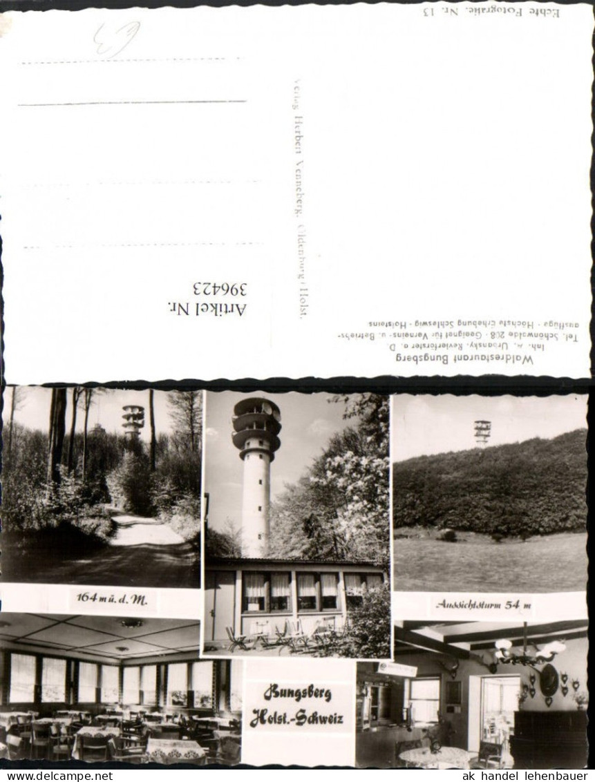 396423,Waldrestaurant Bungsberg b. Schönwalde Aussichtsturm Mehrbildkarte