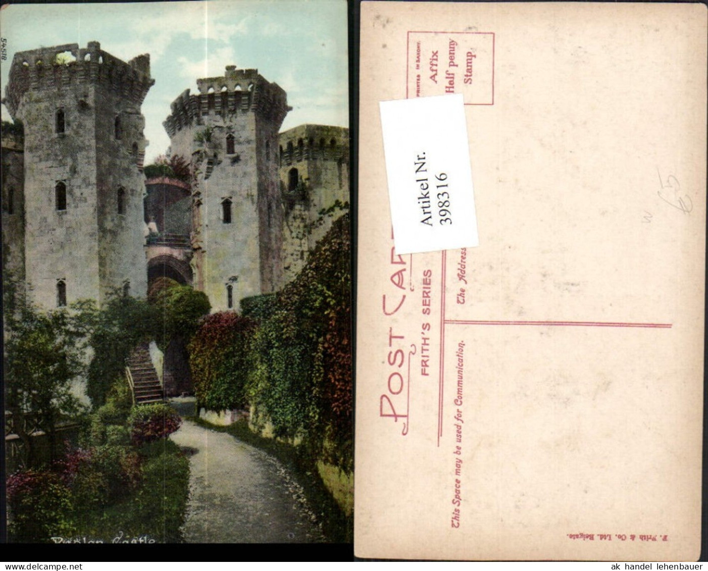 398316,Wales Monmouthshire Raglan Castle Burg Ruine