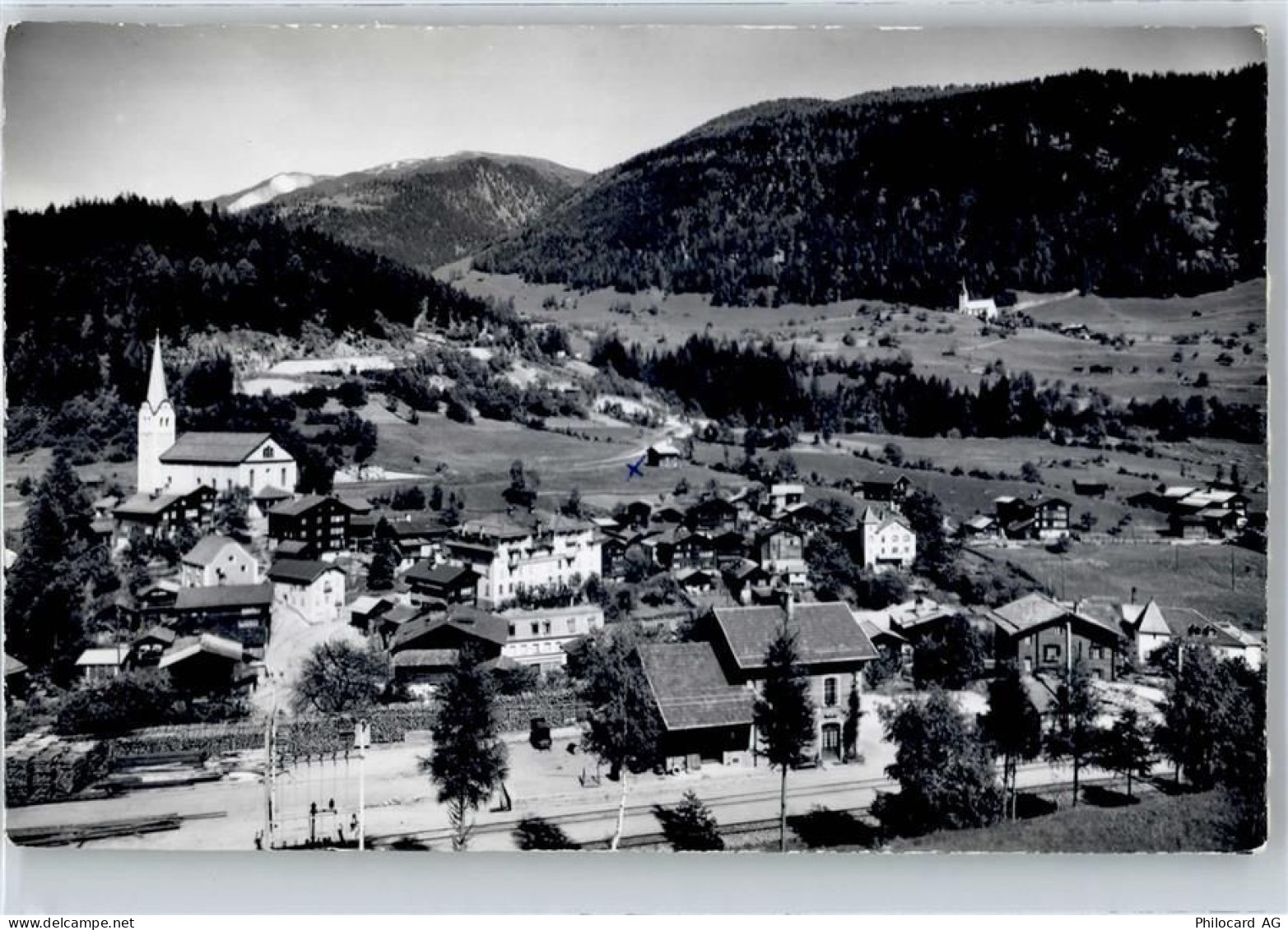 3984 Fiesch - Bahnhof , Ernen , Marke entfernt - 50773137