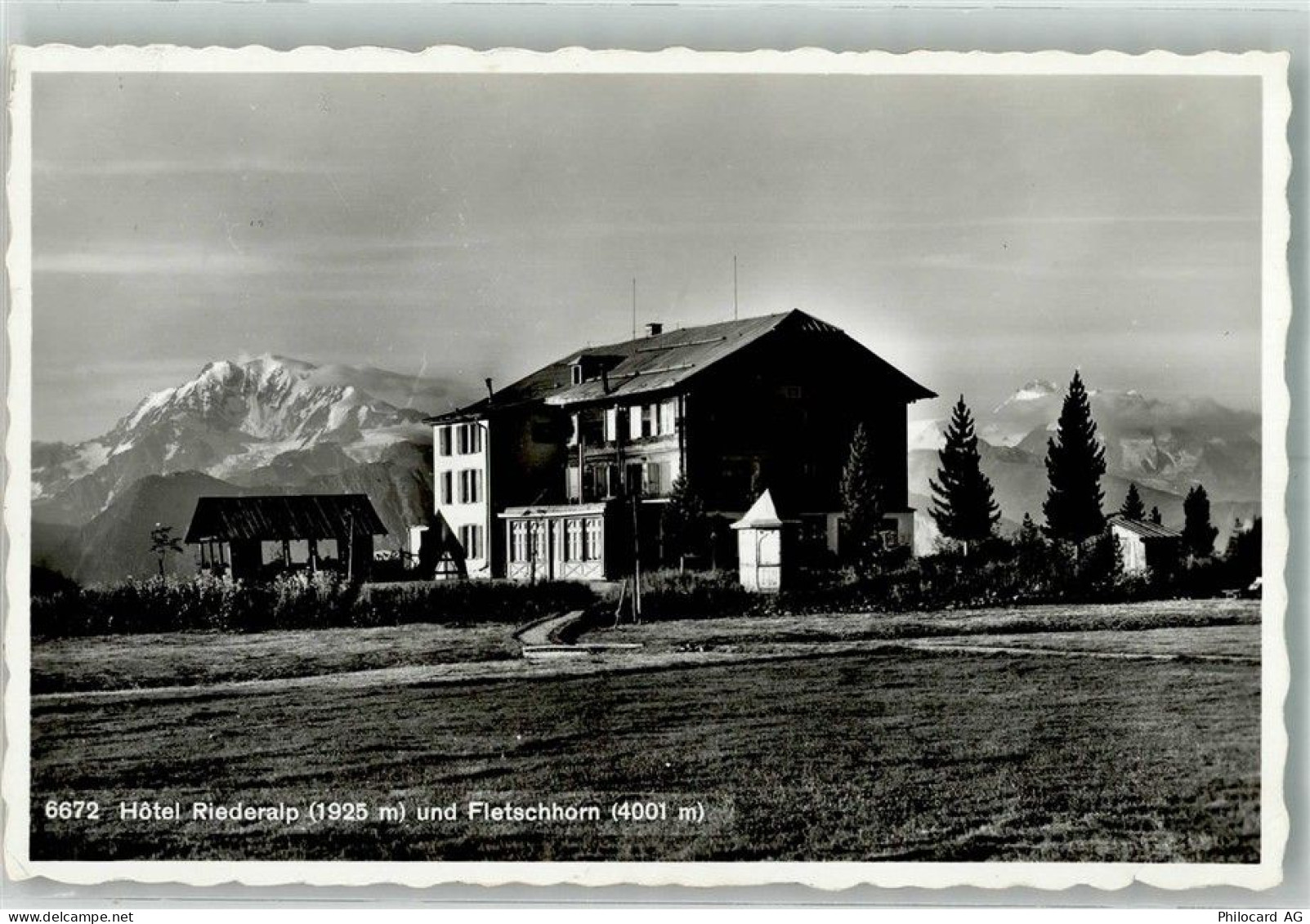 3987 Riederalp Foto AK Hotel - 38212312