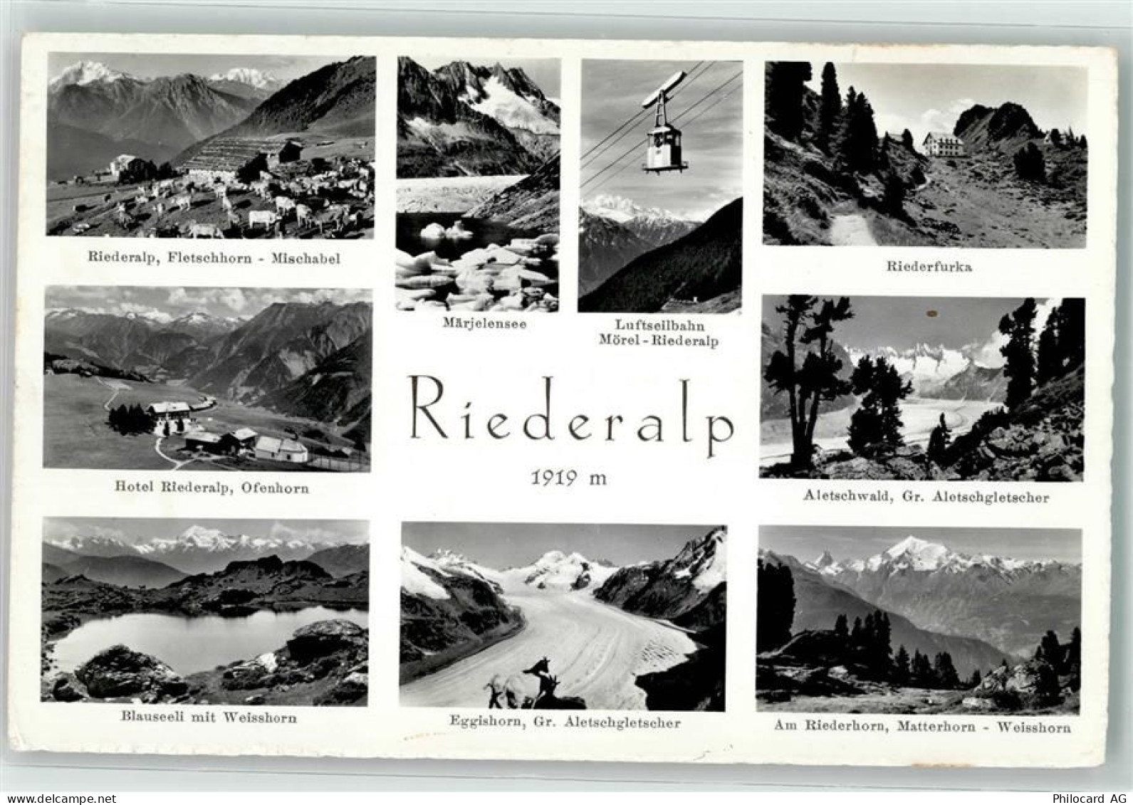 3987 Riederalp - Luftseilbahn Eggishorn Gr Aletschgletscher - 39410608
