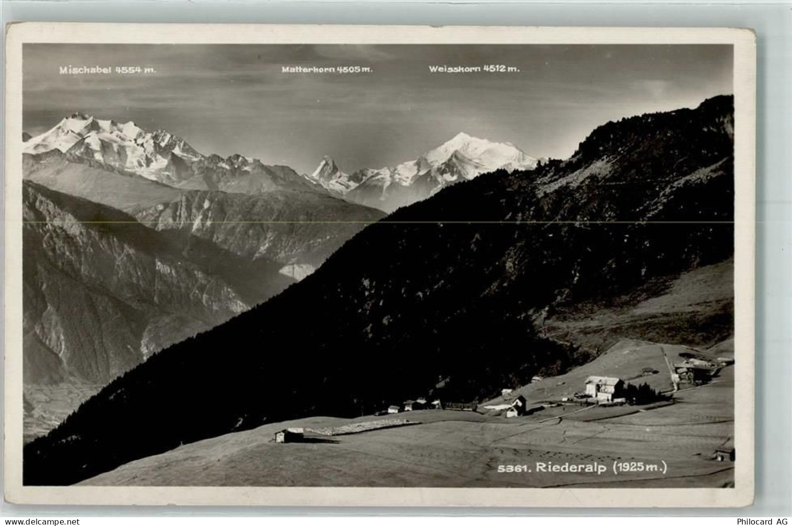 3987 Riederalp - Mischabel Matterhorn Weisshorn - 10584766