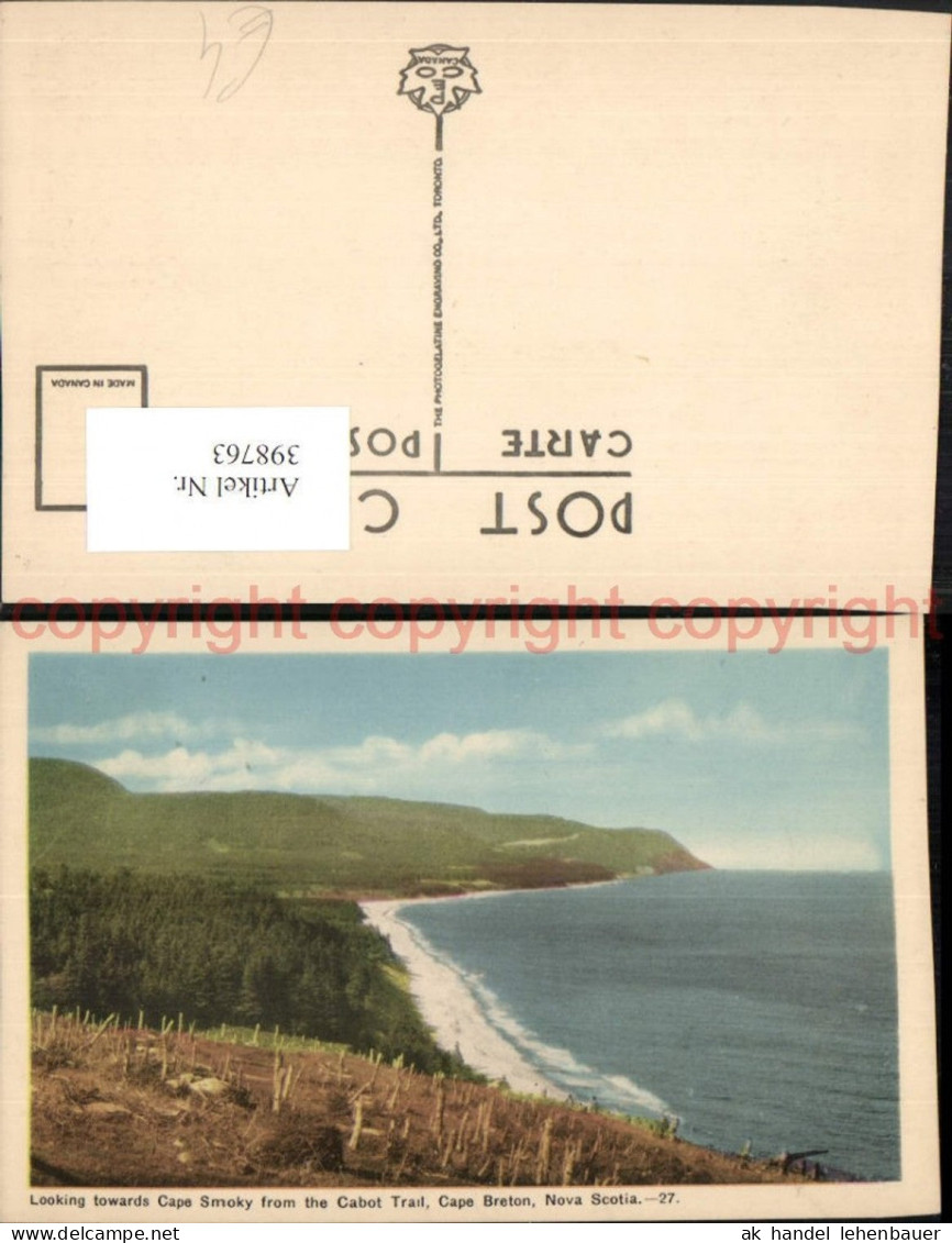 398763,Nova Scotia Cape Breton Cape Smoky from Cabot Trail
