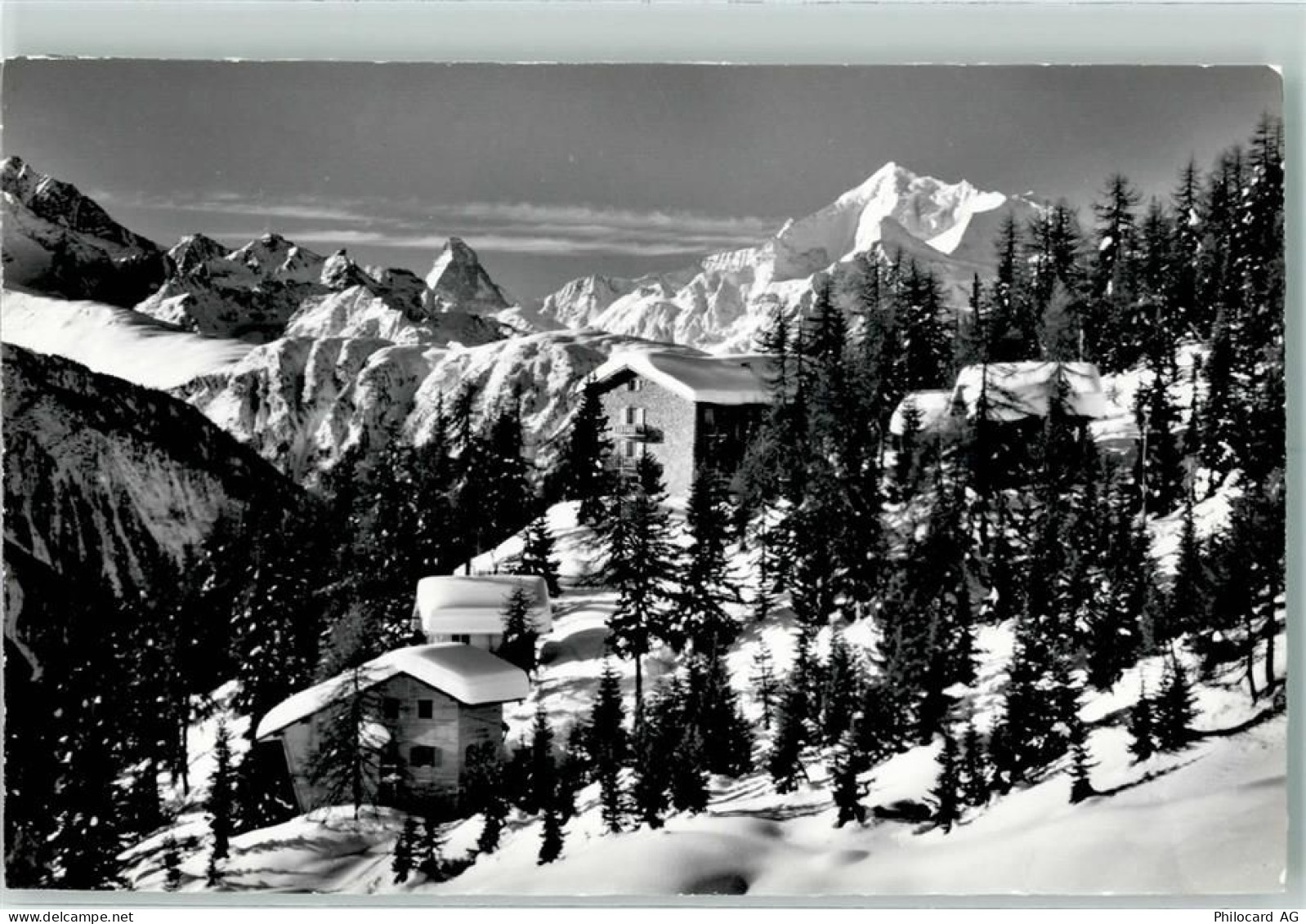 3992 Bettmeralp - Waldhotel Bettmeralp Matterhorn Weisshorn Winter - 10282616