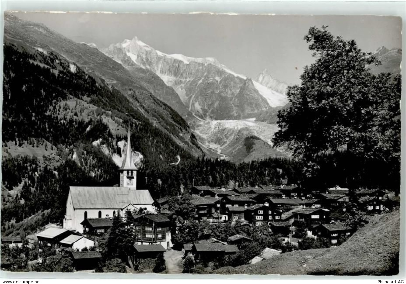 3995 Ernen - Blick mit Wannehorn Finsteraarhorn - 51715269