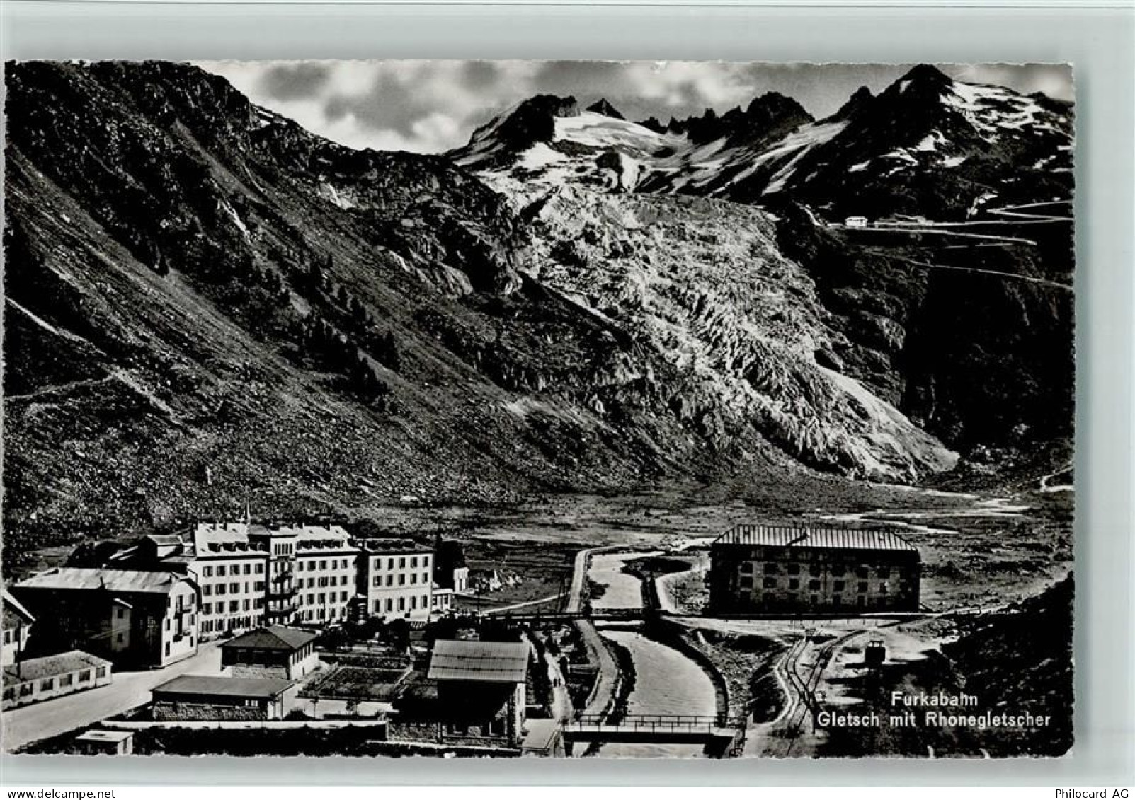 3999 Oberwald - Furkabahn Gletsch mit Rhonegletscher - 11089985