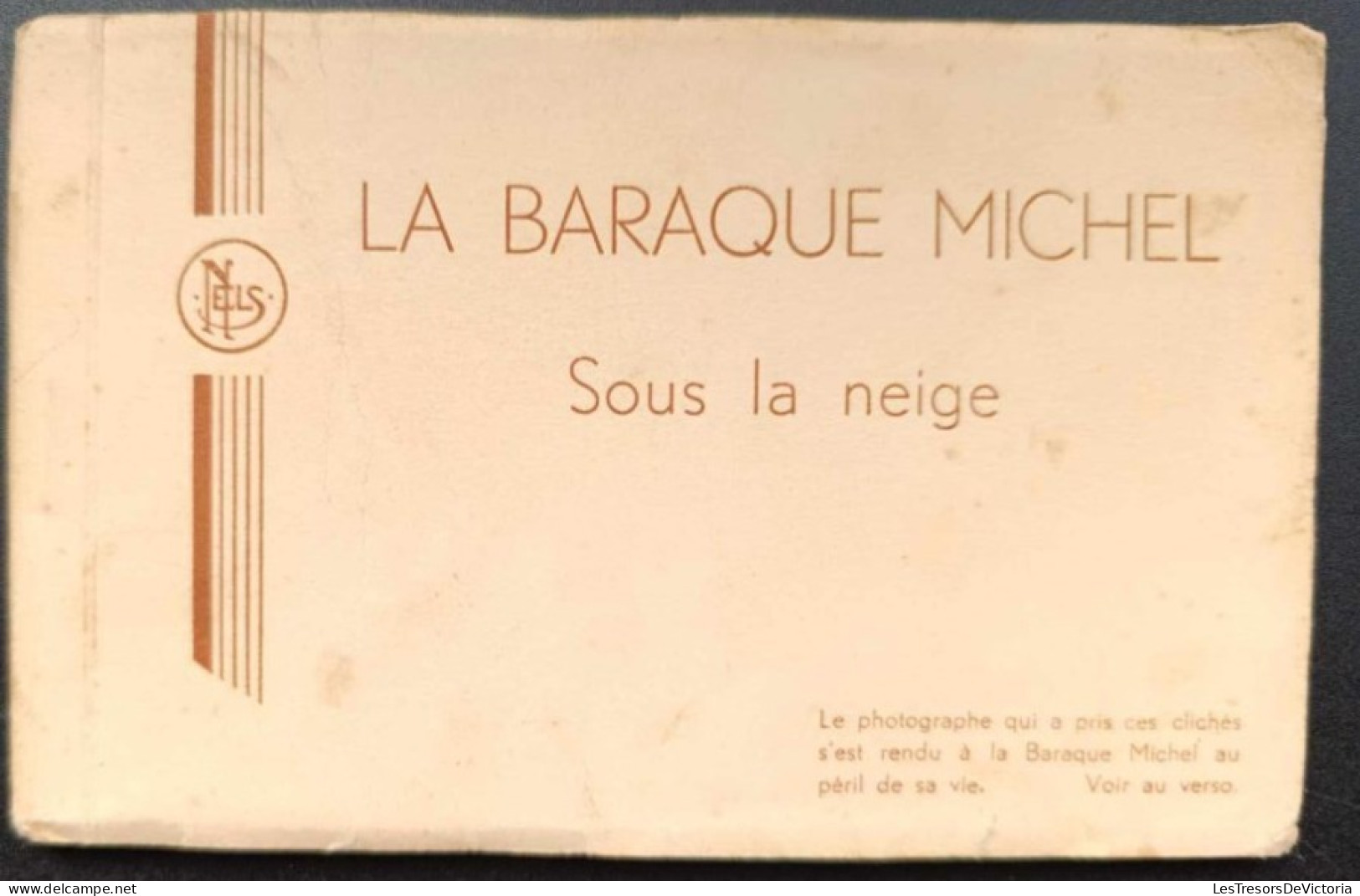[-40%] Carnet de cartes postales anciennes complet - Belgique - La baraque michel sous la neige