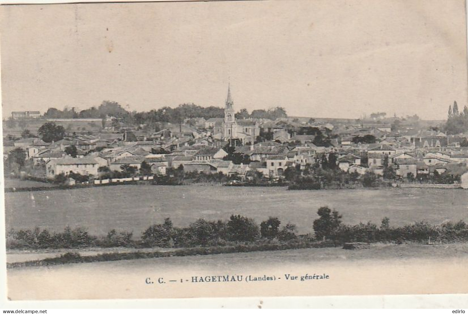 *** 40 *** HAGETMAU   HAGETMAU  vue générale écrite TTB