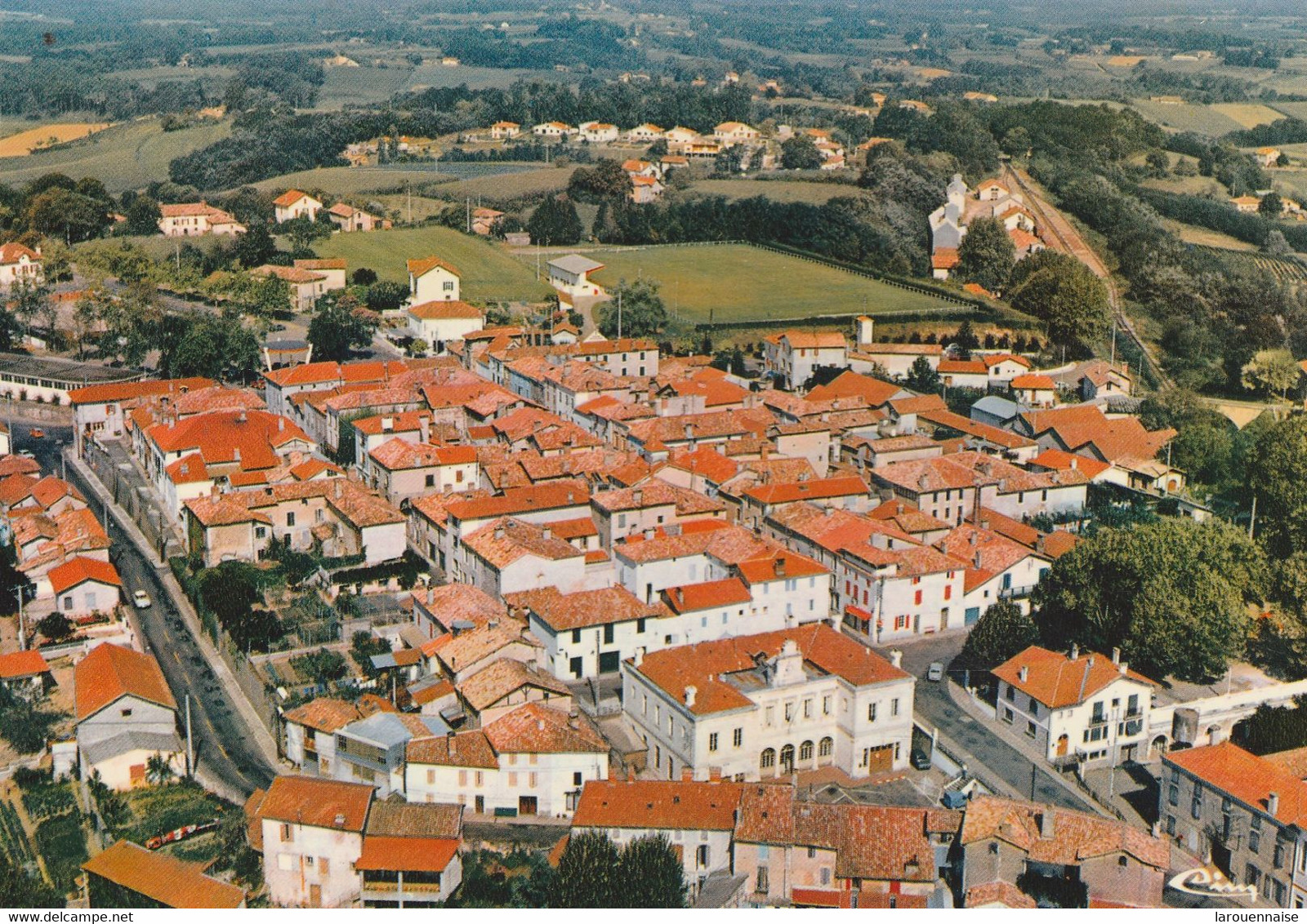 40 - MONTFORT EN CHALOSSE - Vue générale aérienne