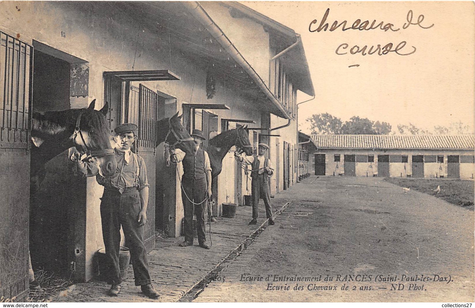 40-SAINT-PAUL-LES-DAX- ECURIE D'ENTRAIMENT DU RANCES- ECURIE DES CHEVAUX DE 2 ANS
