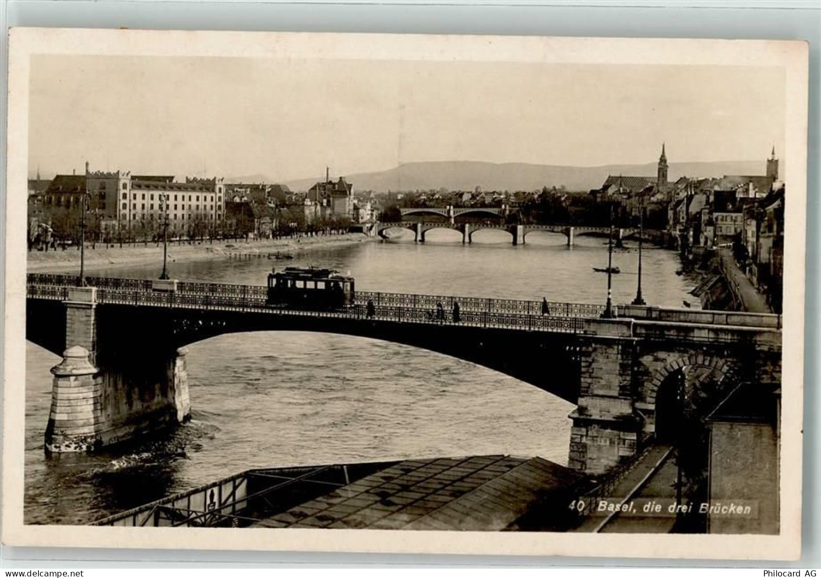4000 Basel Bâle - Die drei Brücken Strassenbahn - 39695172