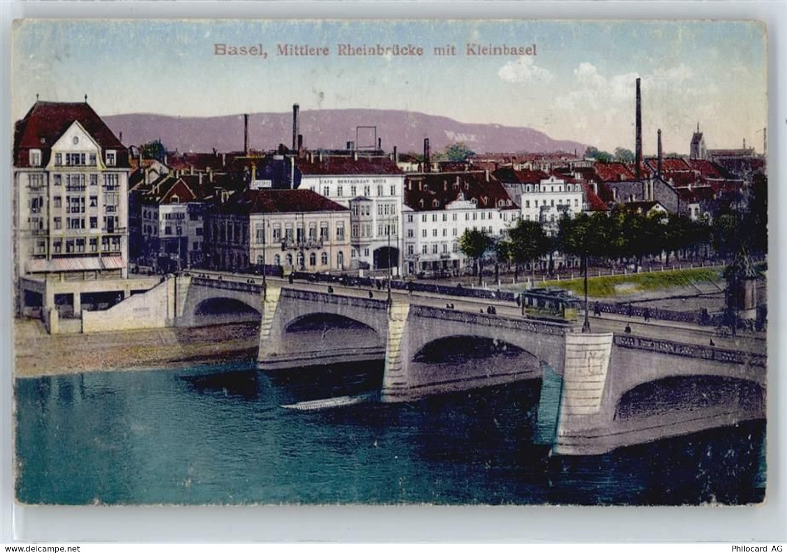 4000 Basel Bâle Gebrauchsspuren Klein-Basel, Brücke - 50575788