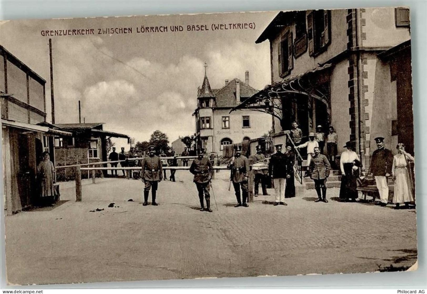 4000 Basel Bâle - Grenze Schweiz-Deutscland Lörrach Militär - 13650774