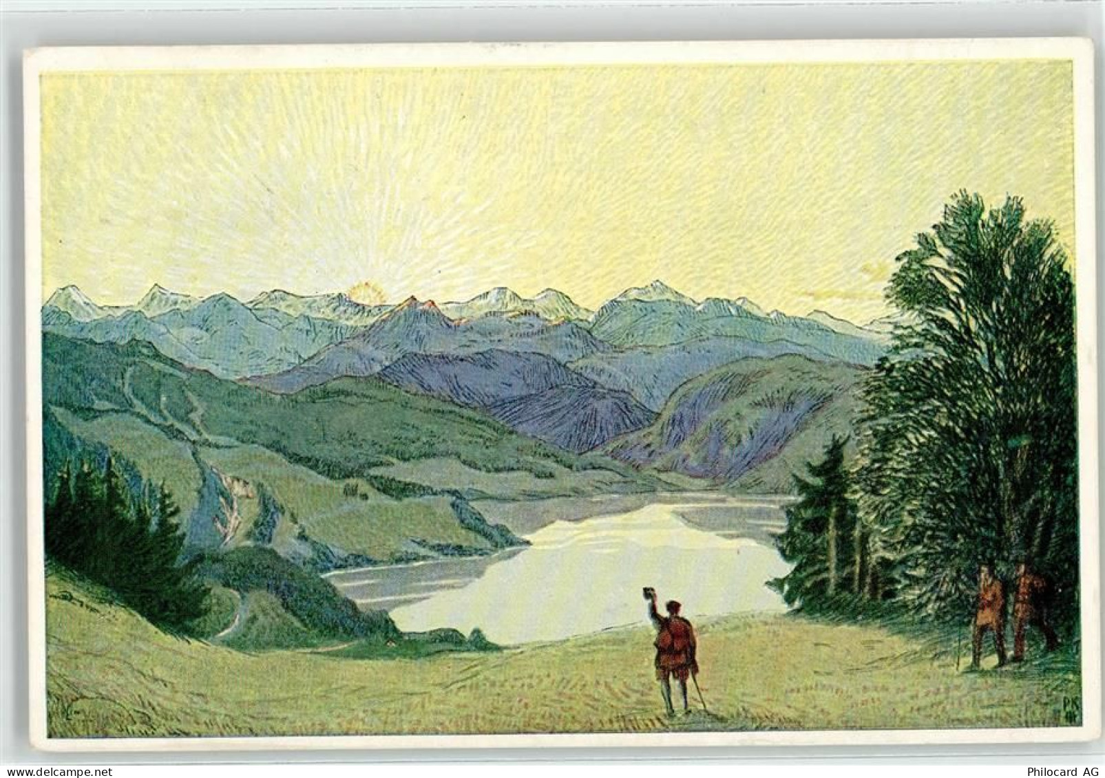 4000 Basel Bâle Künstlerkarte sign. PR - 52020630