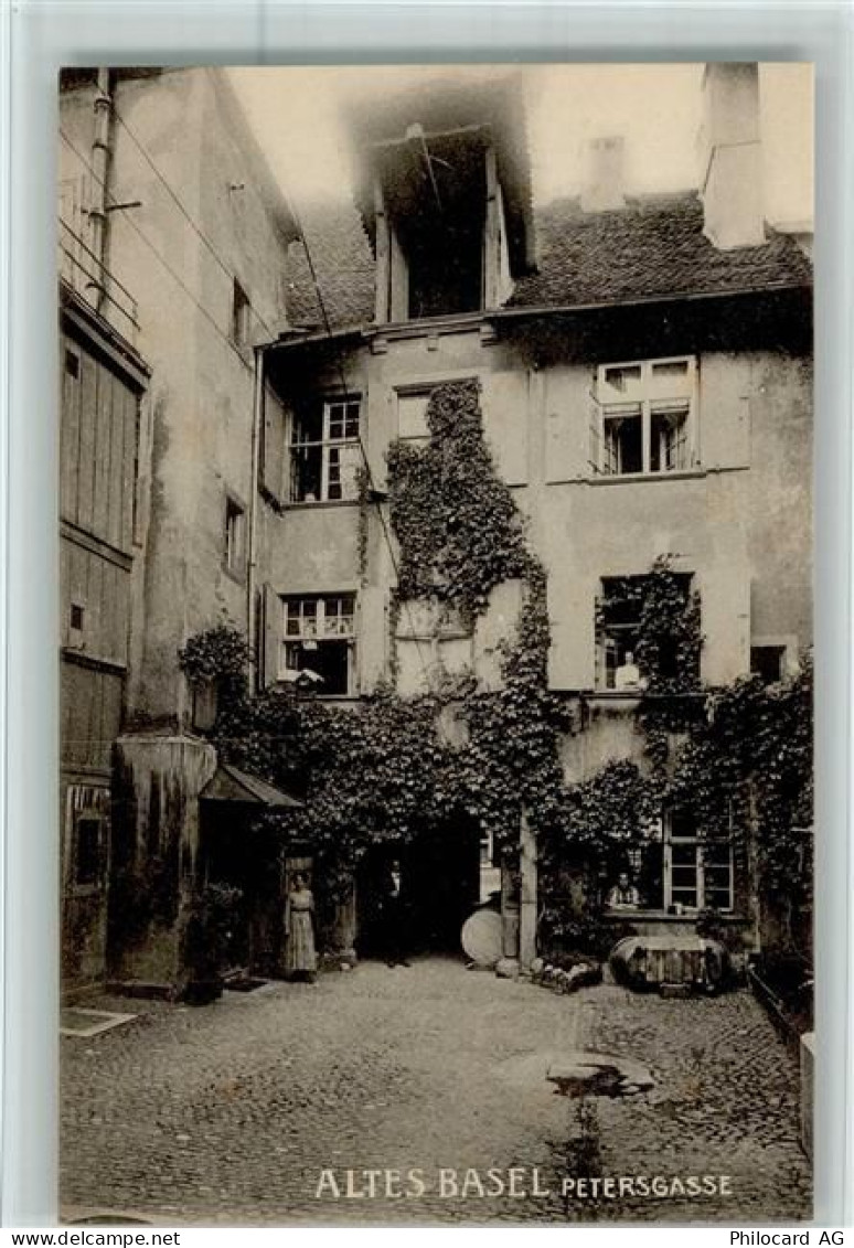 4000 Basel Bâle - Verlag M.F. Basel Nr. 52 - Altes Basel - Petergasse - ... - 13056806