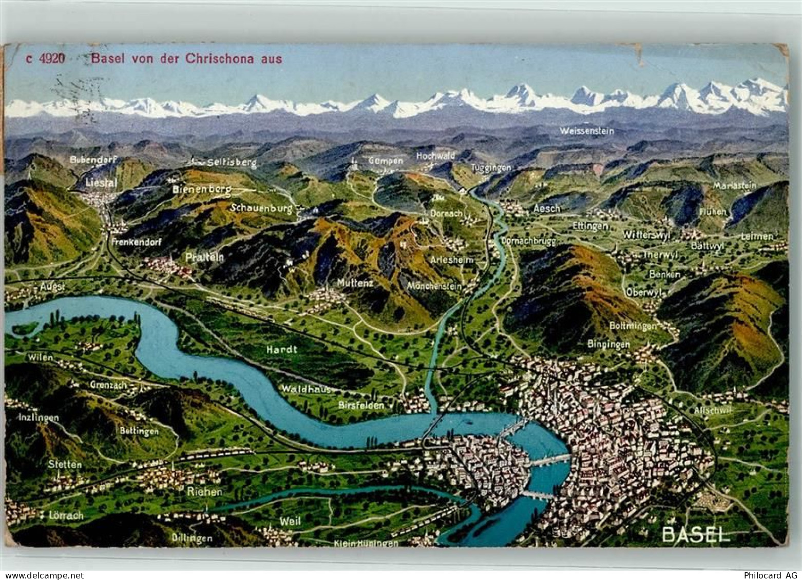 4000 Basel Bâle - Vogelschau Basel und Umgebung - 39404118