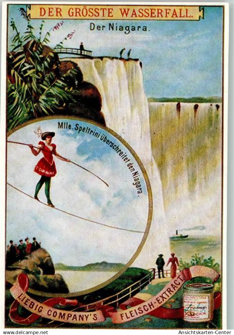 40143884 - Niagarafaelle, Niagara Falls Frau balanciert