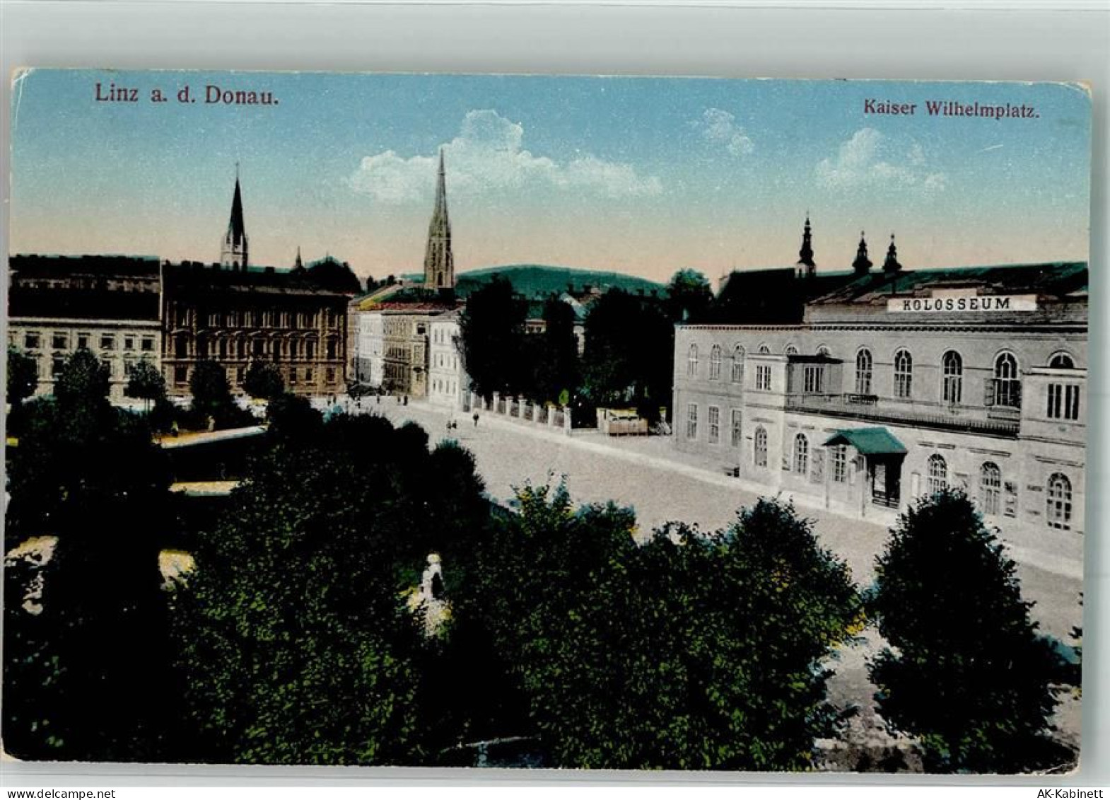 4020 Linz Foto AK Kaiser Wilhelmplatz Kolosseum - 38060268