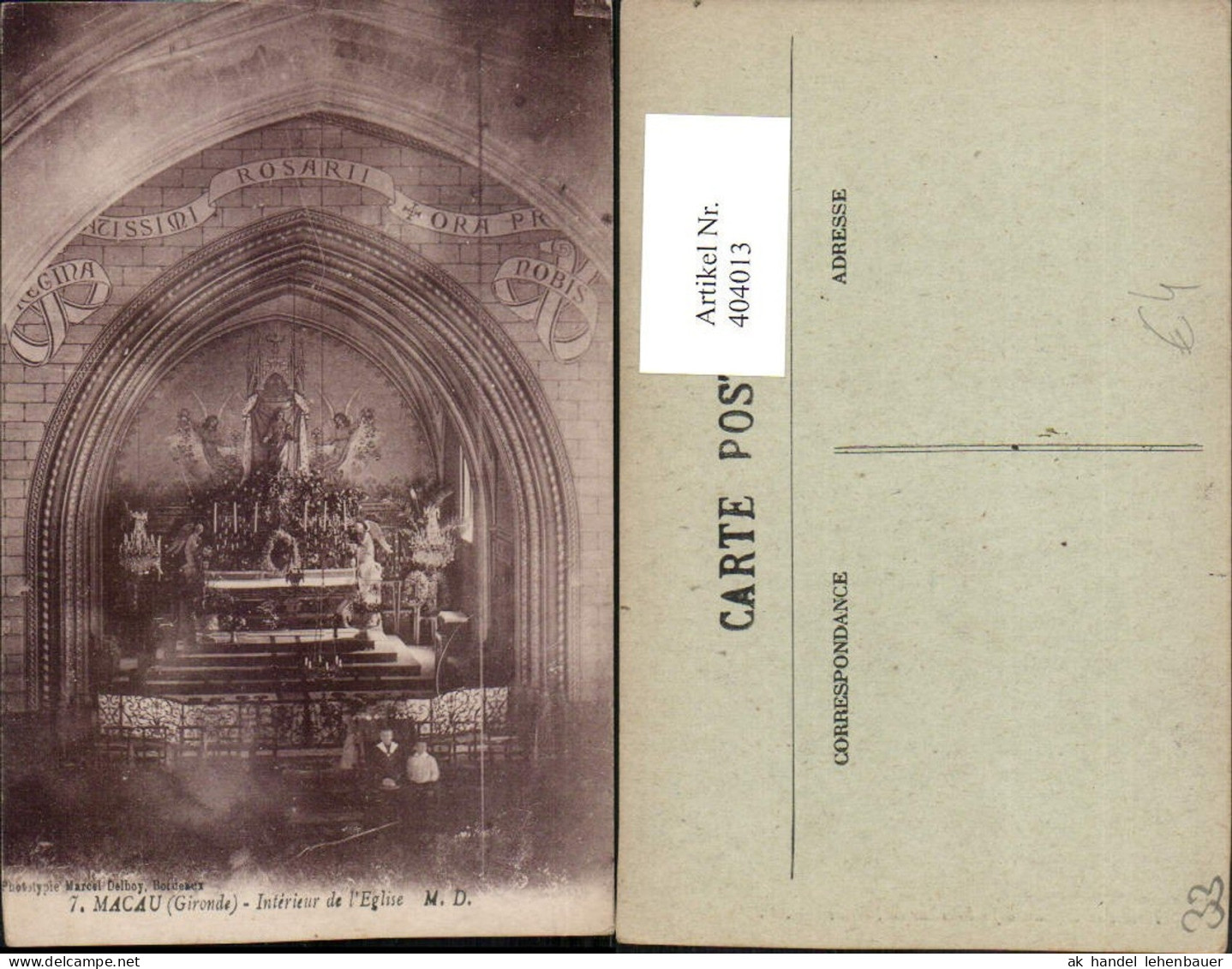 404013,Aquitanien Gironde Macau Interieur de l'Eglise Kirche Innenansicht