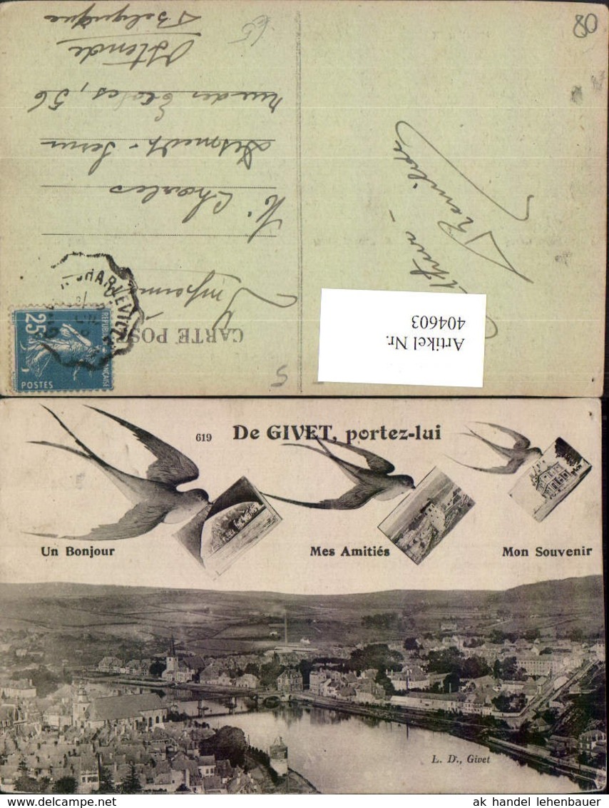 404603,Champagne-Ardenne Ardennes Givet Totale Fotomontage Schwalben Bilder