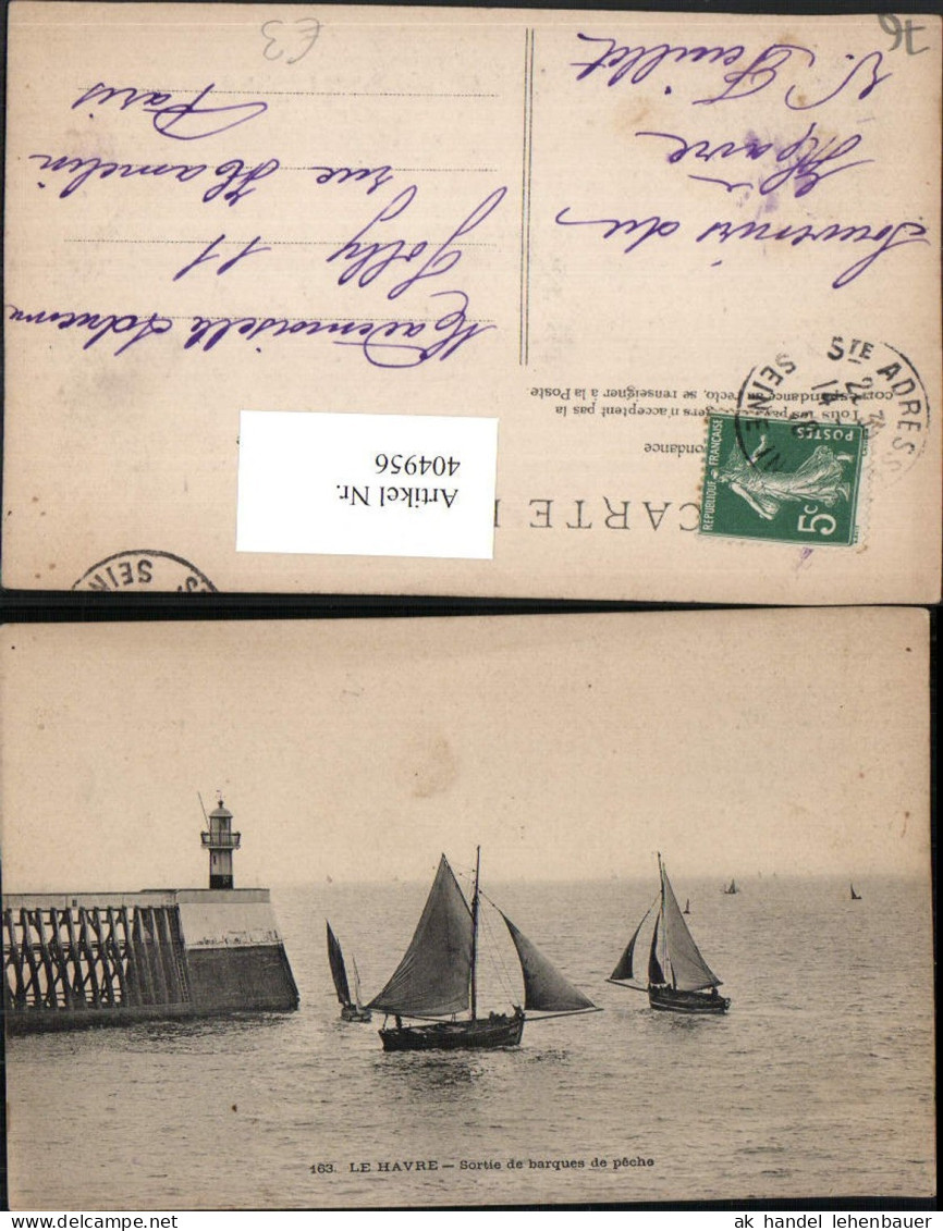 404956,Haute-Normandie Seine-Maritime Le Havre Sortie de barques de peche Segelboote