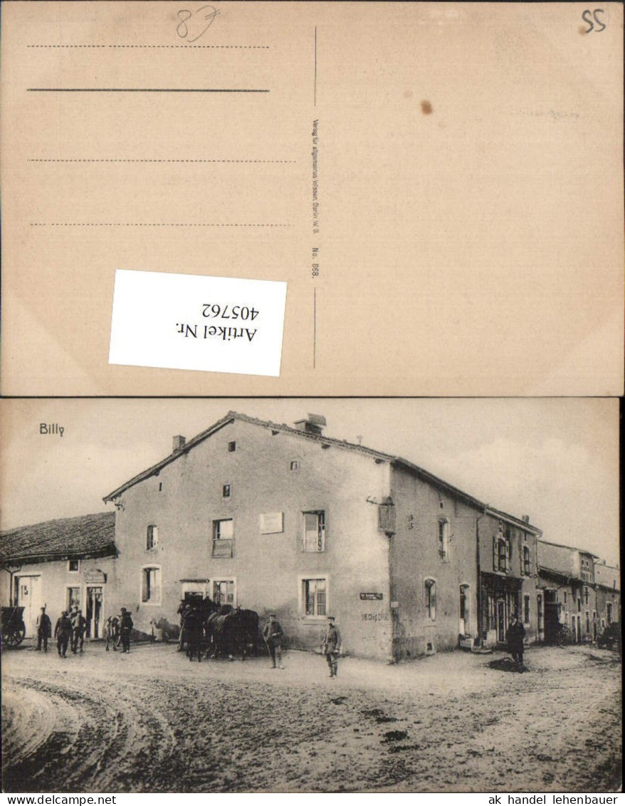 405762,Lothringen Meuse Billy Gebäude