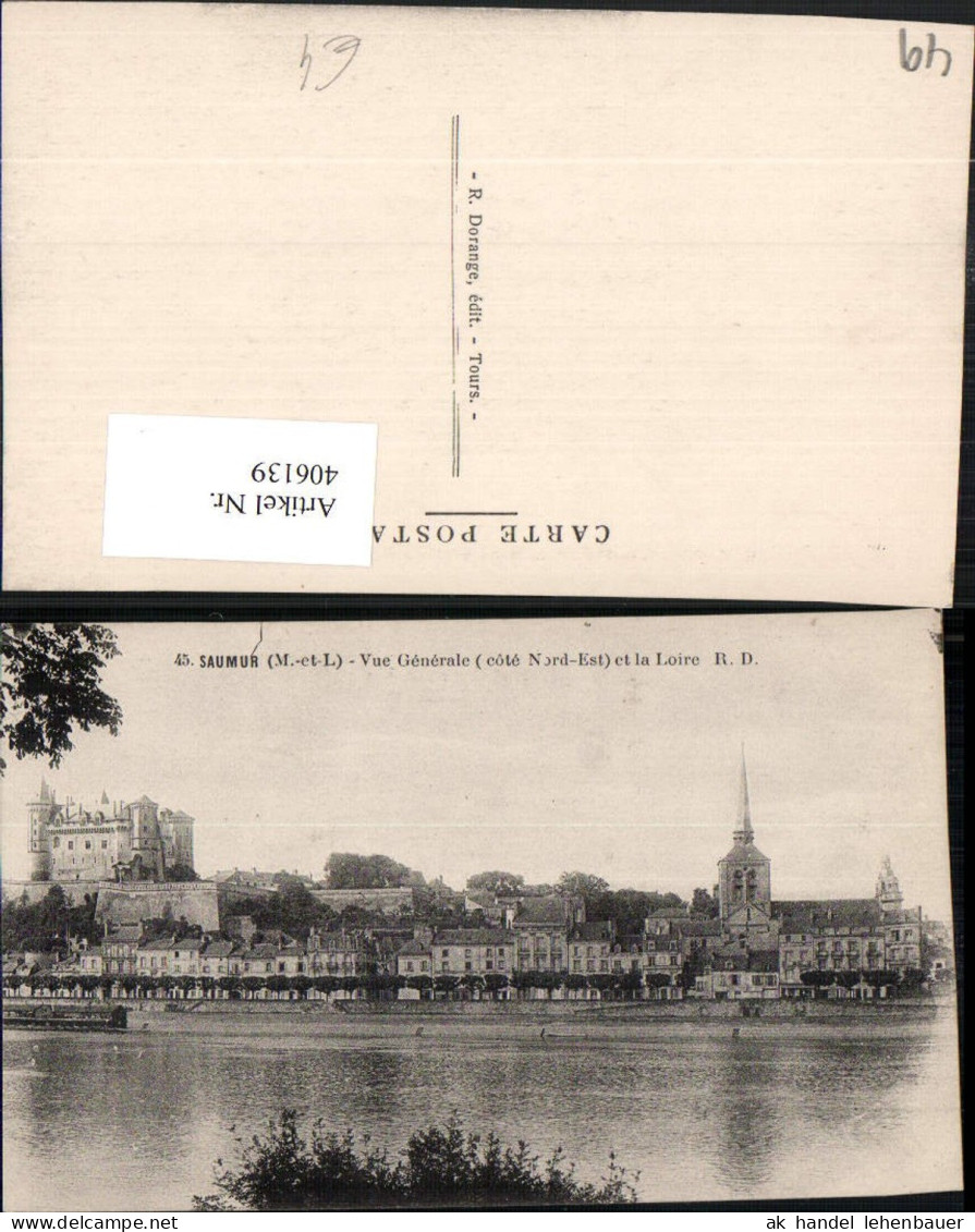 406139,Pays de la Loire Maine-et-Loire Saumur Vue Generale et la Loire Totale