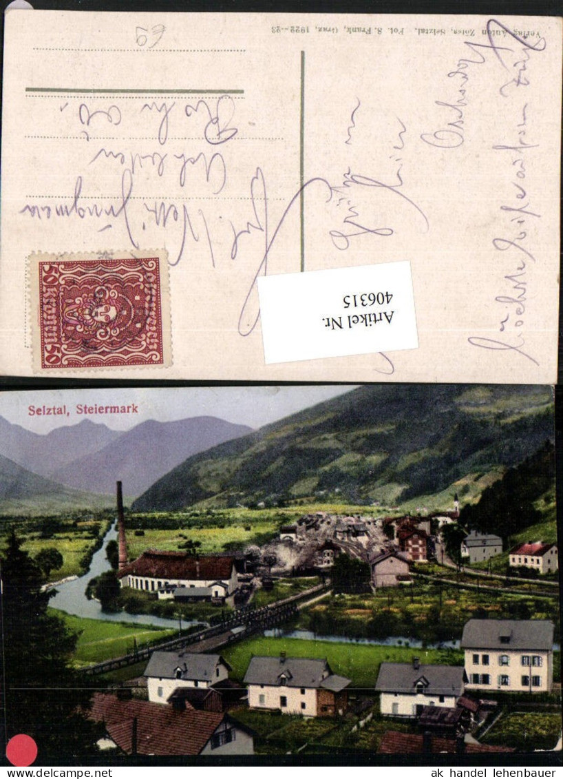 406315,Selztal Selzthal Teilansicht Bergkulisse