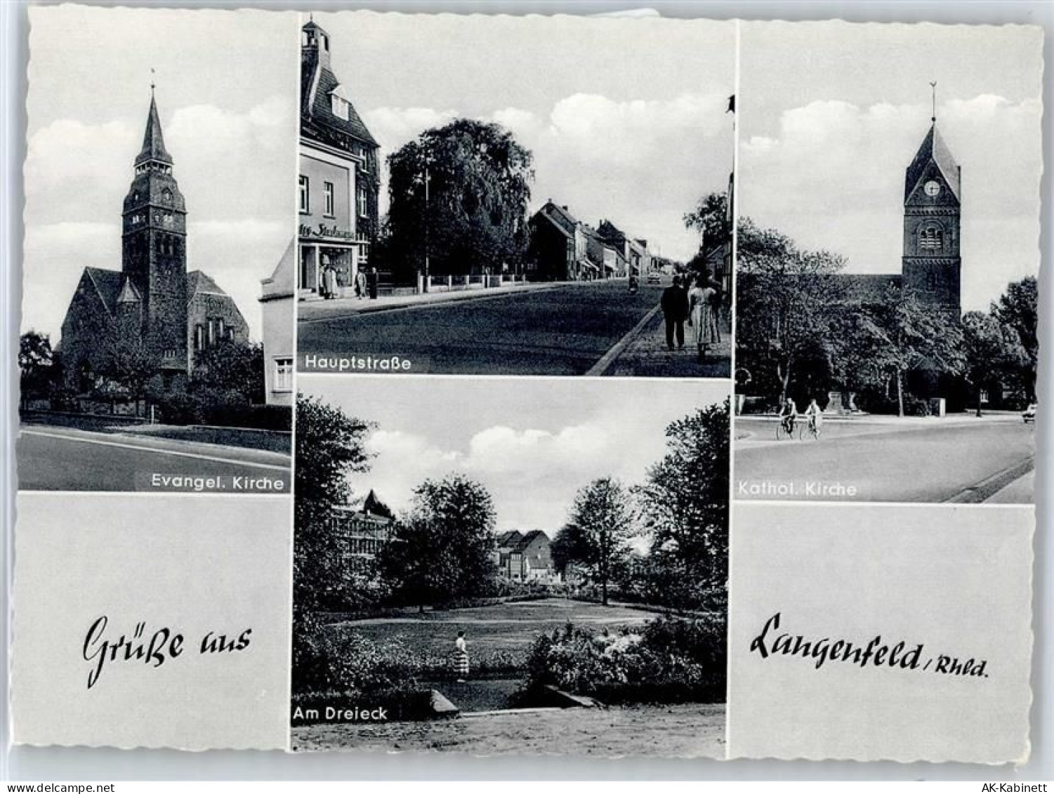 40764 W4018 Langenfeld (Rheinland) - Kirche, Hauptstraße, Am Dreieck - 51055064